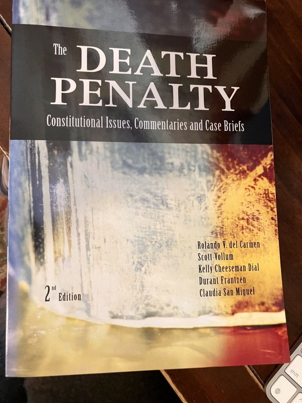 The Death Penalty : Constitutional Issues, Commentaries-Very Good condition