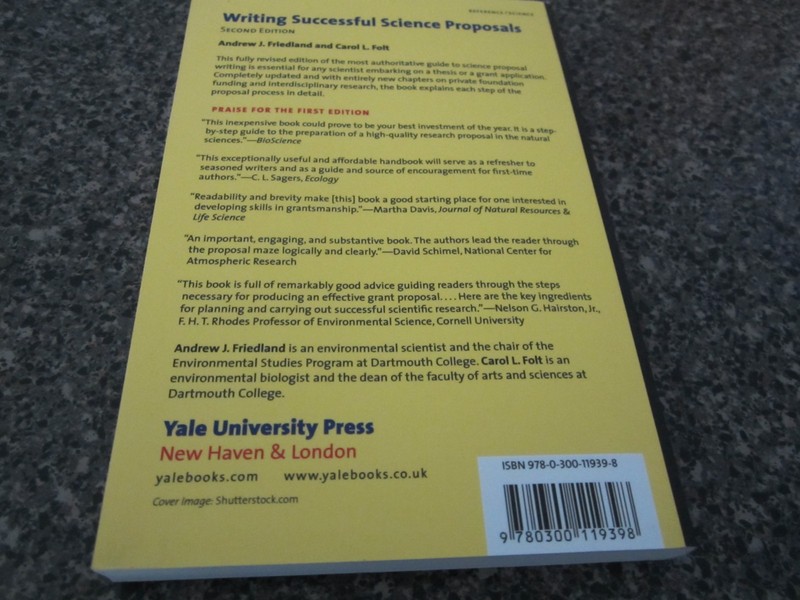 Writing Successful Science Proposals by Andrew Friedland & Carol L. Folt -2nd Ed gallery