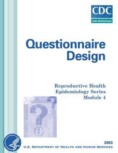 Questionnaire Design, Paperback by Department of Health & Human Services (COR…