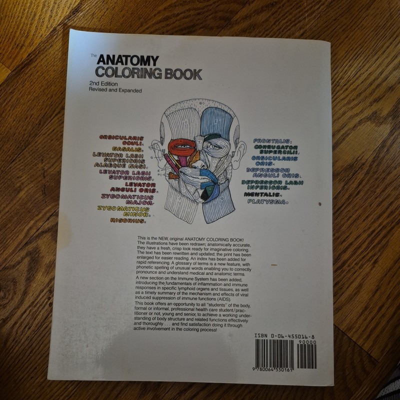 The Anatomy Coloring Book - paperback Wynn Kapit gallery