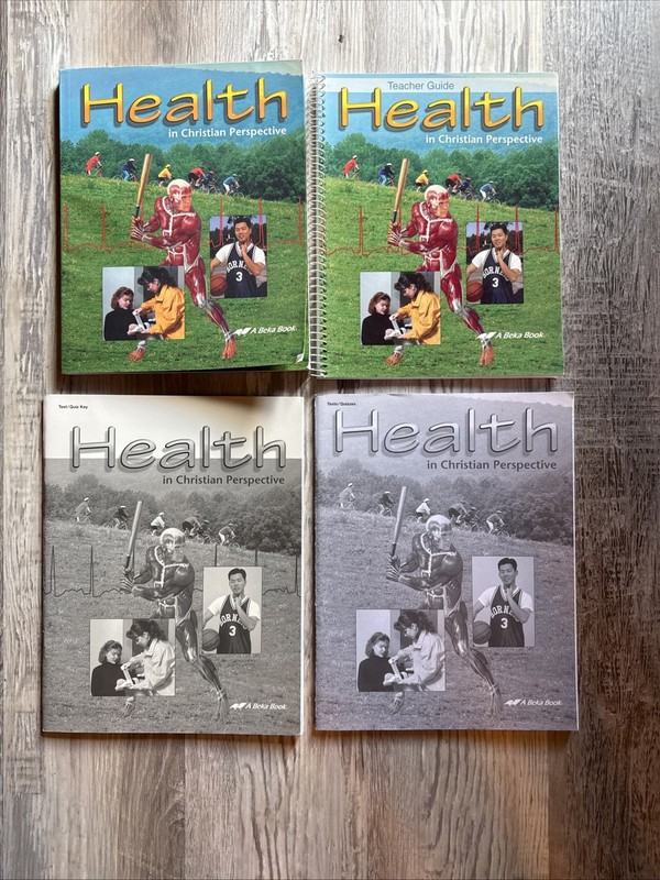 Abeka Health In Christian Perspective Textbook+Teacher & Quiz/Test & Key 1st Ed.
