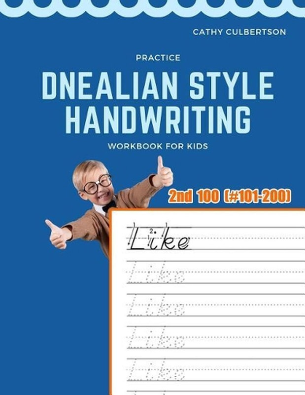 Practice Dnealian Style Handwriting Workbook for Kids: Tracing and review 2nd 10