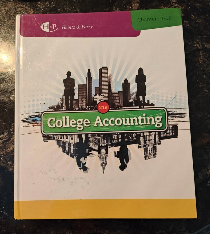 Accounting 21e Chapters 1-15 College Accounting Hardback Book Free Shipping