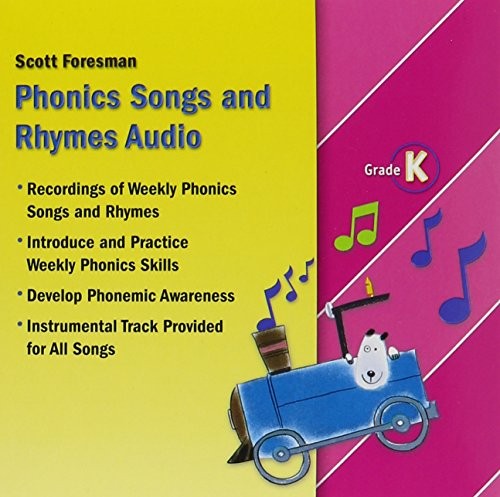 PHONICS SONGS AND RHYMES AUDIO CD GRADE K – CD-ROM By Scott Foresman – VERY GOOD