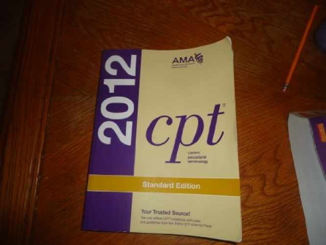 CPT Standard 2012 (Current Procedural – Paperback, by Ingenix – Acceptable n
