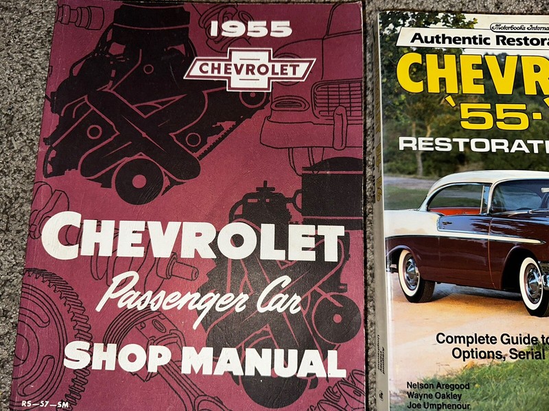 LOT OF 2 1955 1956 Chevrolet Restoration Guide 55 56 Chevy Manual Book BOOKS gallery