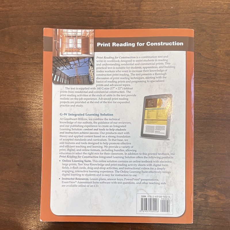 Print Reading for Construction 7th Ed Large Print Paperback Brown & Dorfmueller gallery