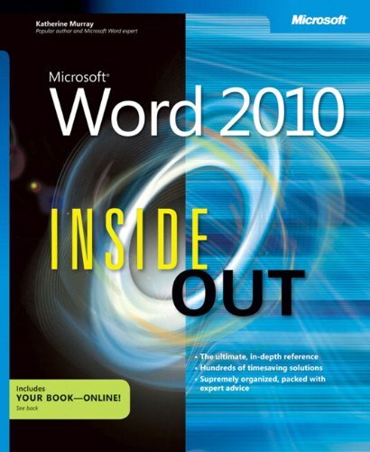 Microsoft Word 2010 Inside Out By Katherine Murray