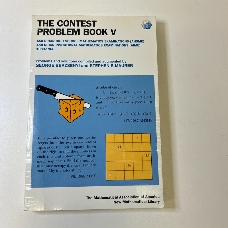 The Contest Problem Book V (New Mathematical Library) AHSHME & AIME Examinations