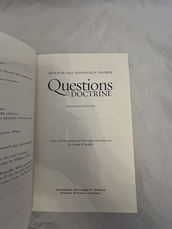 Adventist Classic Library: Questions on Doctrine Annotated HC Rare VG** gallery