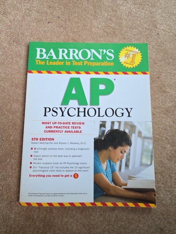 Barron’s AP Psychology, 5th Edition by Robert McEntarffer and Allyson J. Weseley
