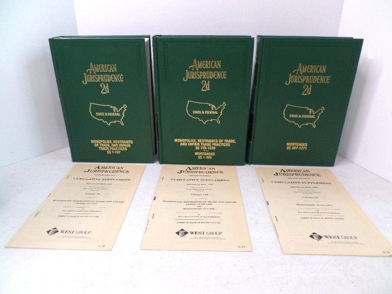 American Jurisprudence 2d 1996 State & Federal 2nd Ed Vol 54 54A 55 & 1998 Suppl