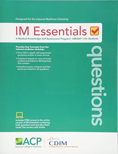 IM Essentials Questions by Physicians, American College of Paperback / softback