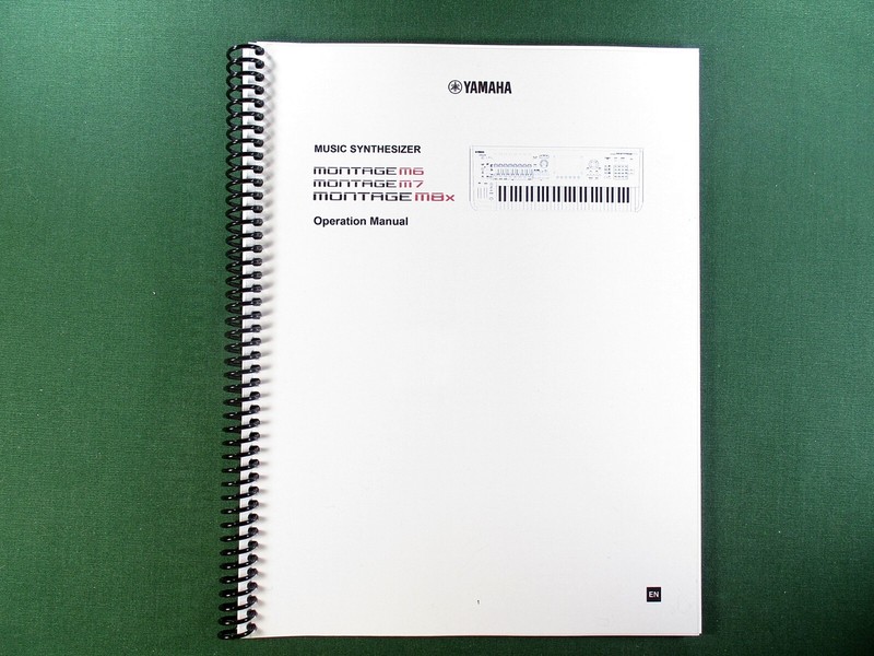 Yamaha Montage M6 M7 M8X Owner's Manual: 590 Pages in Color & Protective Covers!