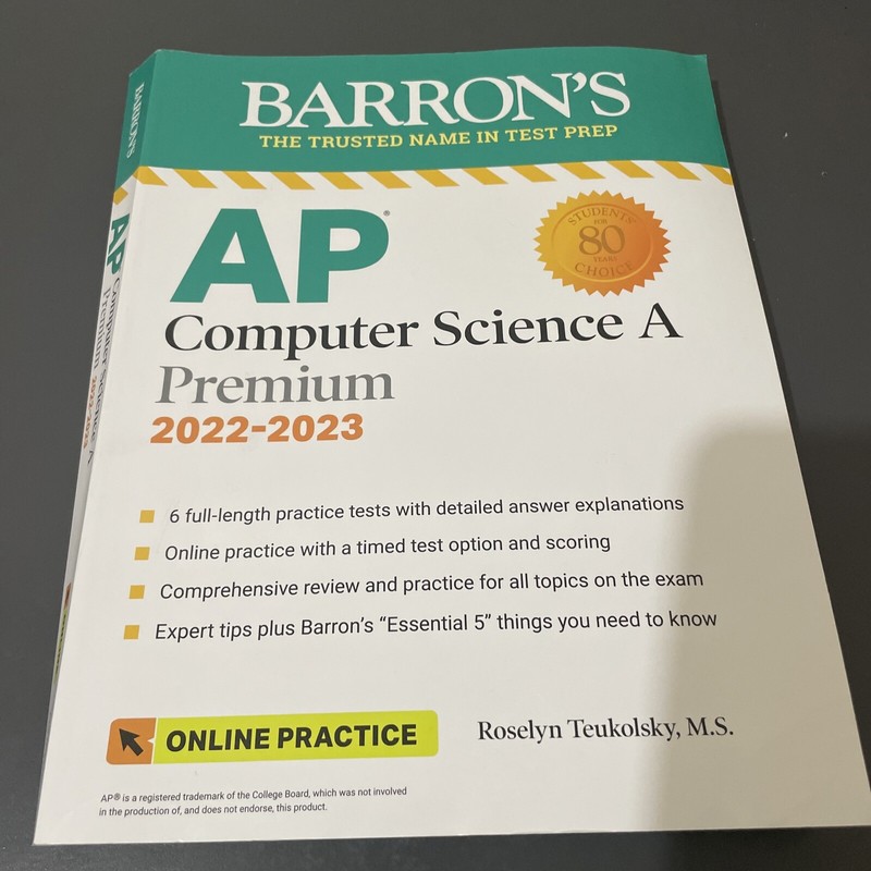 AP Computer Science A Premium 2022-2023 Comprehensive Review w/ 6 Practice Tests