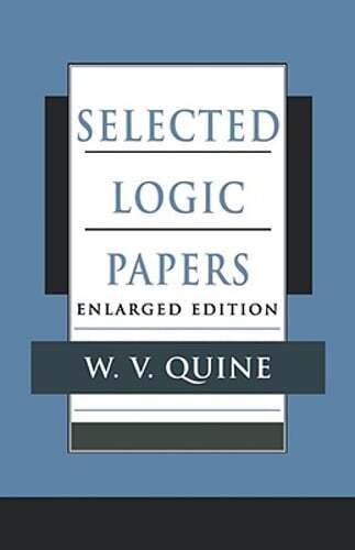 Selected Logic Papers: Enlarged Edition by Willard Van Orman Quine: Used