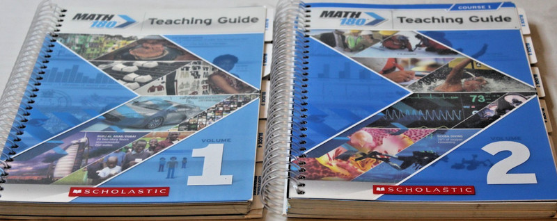 Scholastic Math 180 Course 1 Teaching Guide Set Volumes 1 & 2