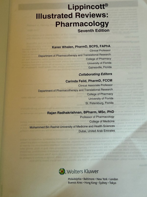 Wolters Kluwer Lippincott Illustrated Reviews Pharmacology 7th PB 2018 gallery