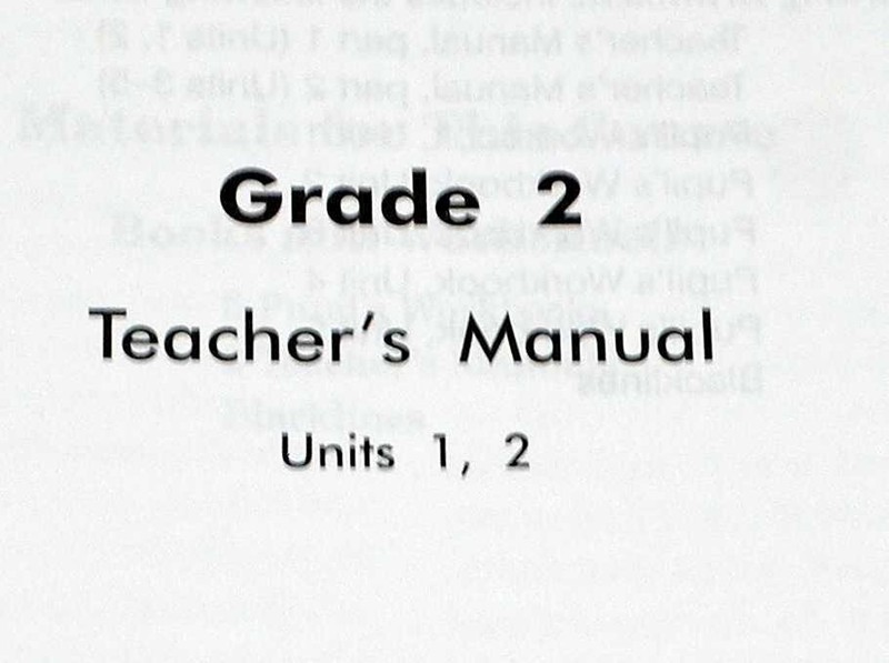 Working Arithmetic 2 - Teacher's Manuals - Units 1-5 in two books gallery