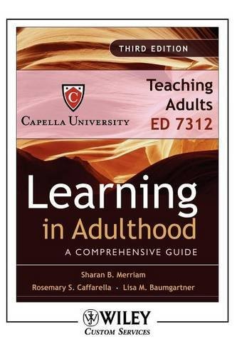 LEARNING IN ADULTHOOD 3E CHAPTERS 8 AND 9 FOR CAPELLA By Sharan B. Merriam Mint