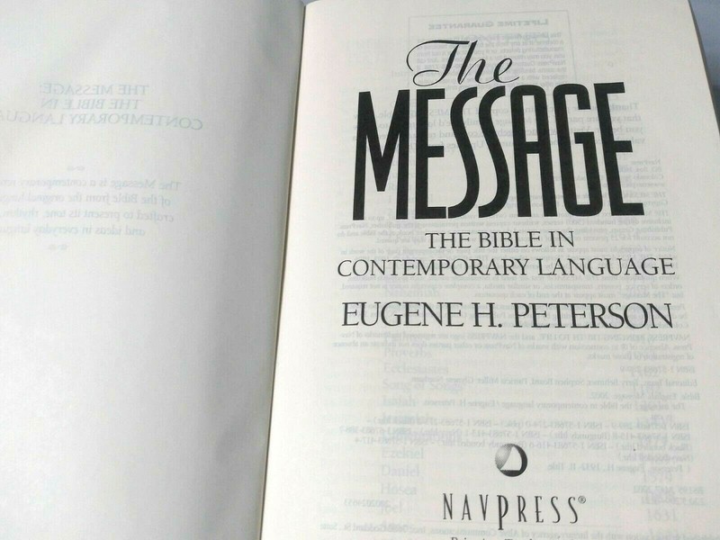 The Message: The Bible in Contemporary Language by Eugene H. Peterson Hardback gallery