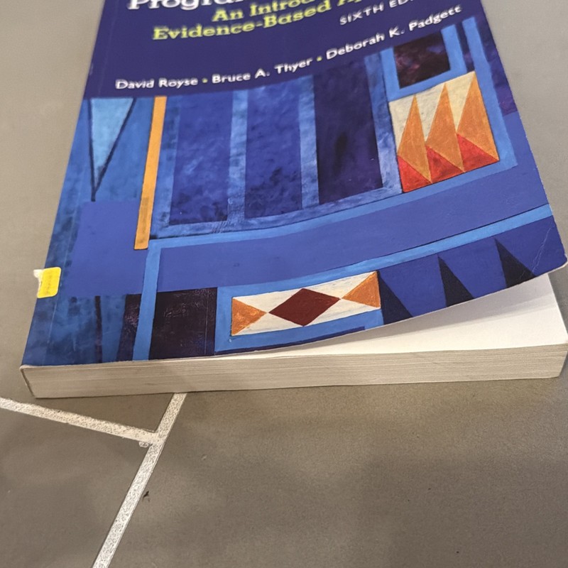 Program Evaluation: An Introduction to an Evidence-Based Approach 6th Edition gallery