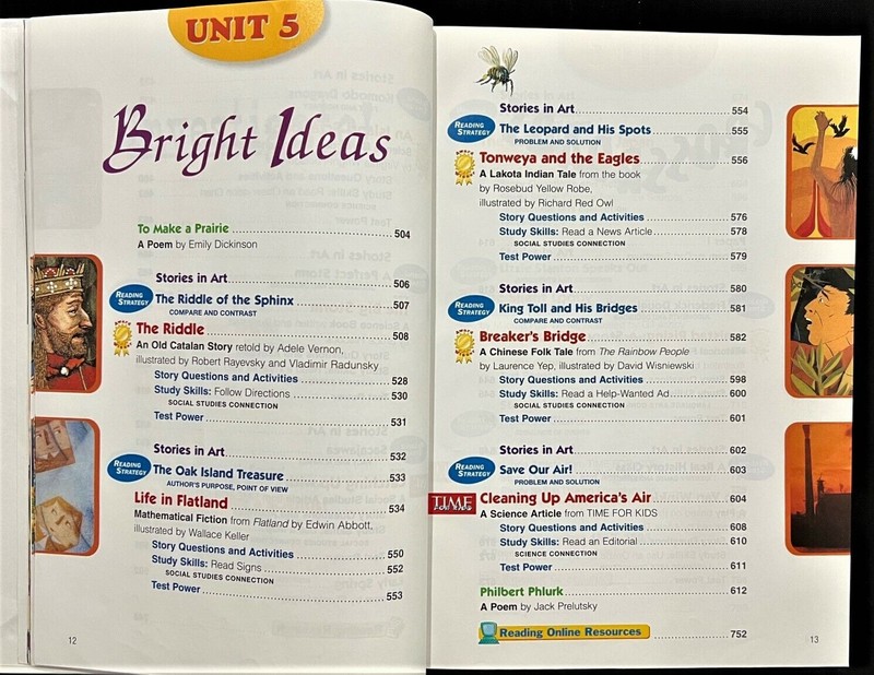 5th Grade - READING - Student Textbook (2005, Macmillan/McGraw-Hill) gallery