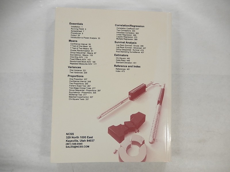 NCSS-PASS 2000 - User's Guide, Power Analysis and Sample Size for Windows, 2000 gallery