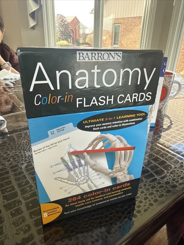 Anatomy Color-in Flash Cards: Ultimate – Cards, by Ashwell Ph.D. Ken – Like New
