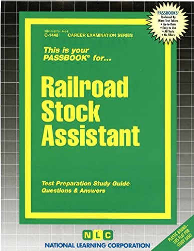 RAILROAD STOCK ASSISTANT(PASSBOOKS) By Jack Rudman **BRAND NEW**