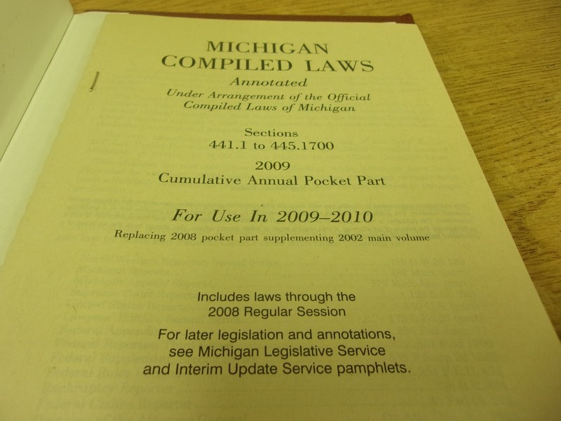 Michigan Compiled Laws Annot. Sect: 441.1 To 445.17 Trade & Commerce 2009 gallery