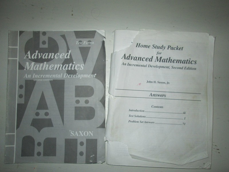 Saxon Advanced Mathematics: An Incremental Development, Test Forms
