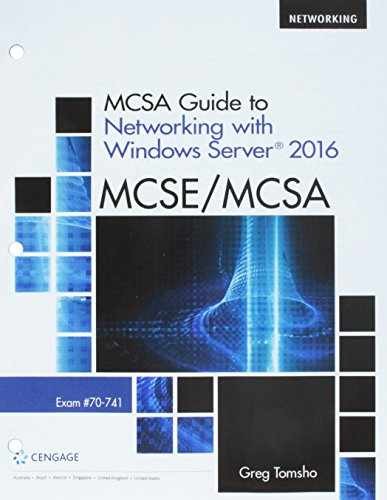 MCSA Guide to Networking with Windows – Loose Leaf, by Tomsho Greg – Very Good