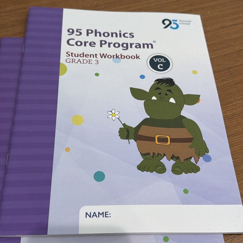 95 Phonics Core Program - Grade 3 - Student Workbooks (4) Vol. a, b, c, and d gallery