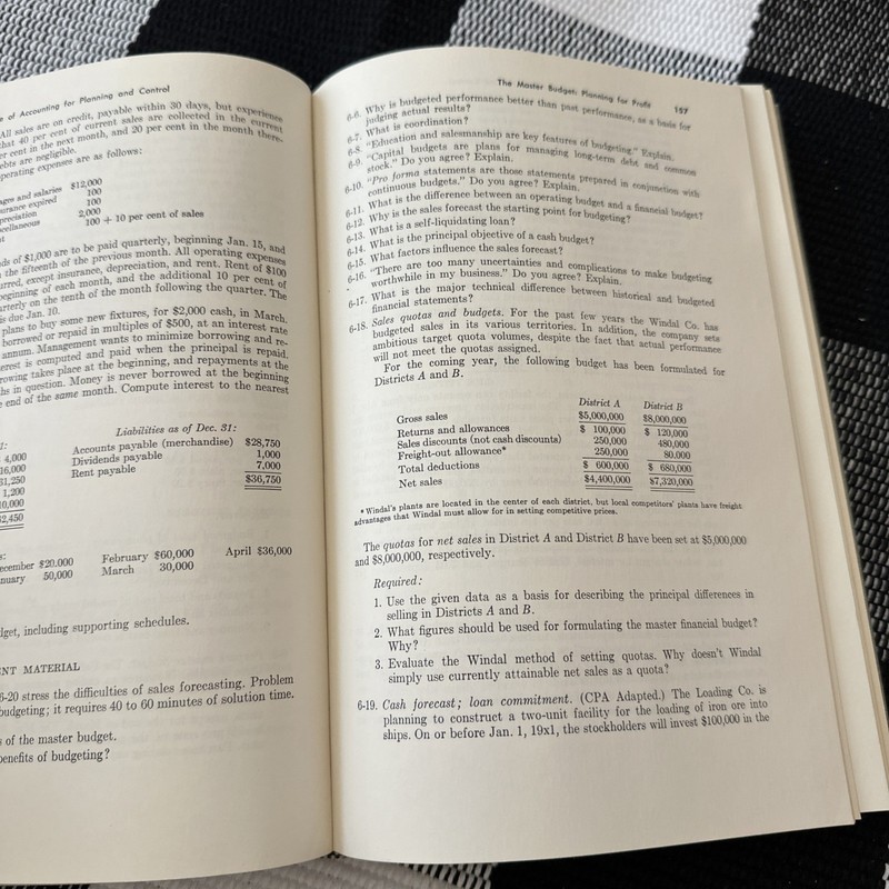 Accounting For Management Control: An Introduction (Hardcover, 1965) gallery
