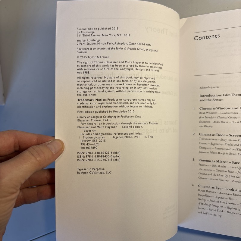 Film Theory: An Introduction through the Senses - Paperback - GOOD gallery
