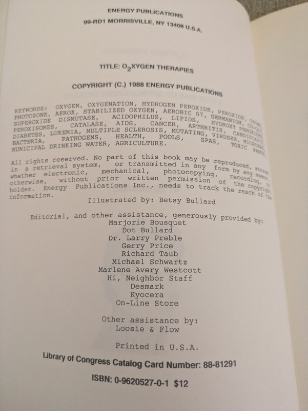 O2xygen Therapies A New Way of Approaching Disease | Ed McCabe | 1988 PB gallery