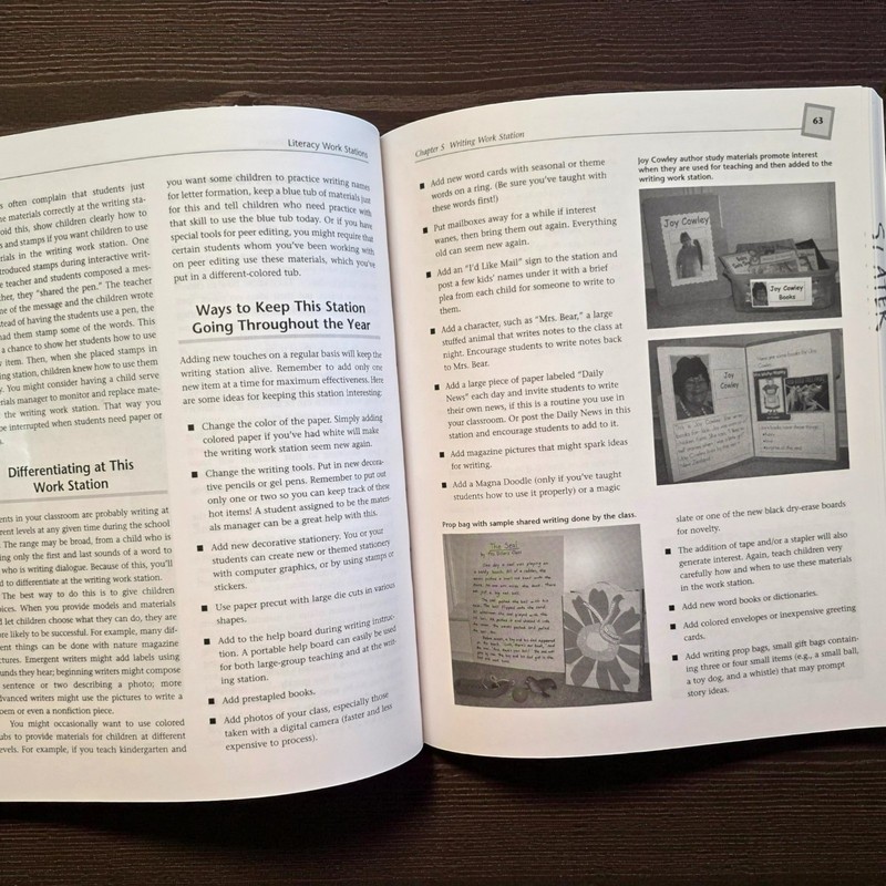 Literacy Work Stations : Making Centers Work by Debbie Diller (LIKE NEW) gallery