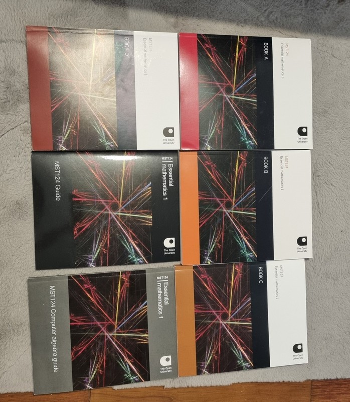 Open University MST124 : Essential Mathematics 1 Full Course Books