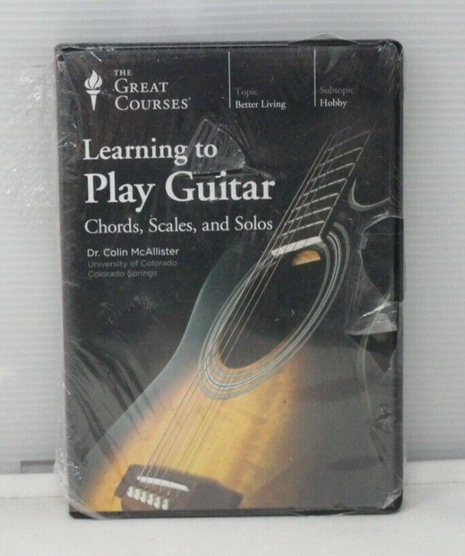 The Great Courses: Learning to Play Guitar (4 DVD Set) – NEW (SEAL Damage)