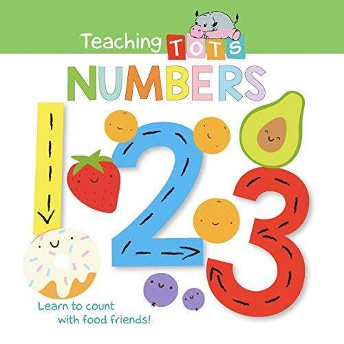 Teaching Tots: Numbers – Padded Board Book – 123 – Educational – GOOD