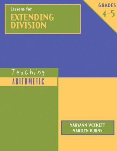 Lessons for Extending Division, Gr- 9780941355469, Marilyn Burns, paperback, new