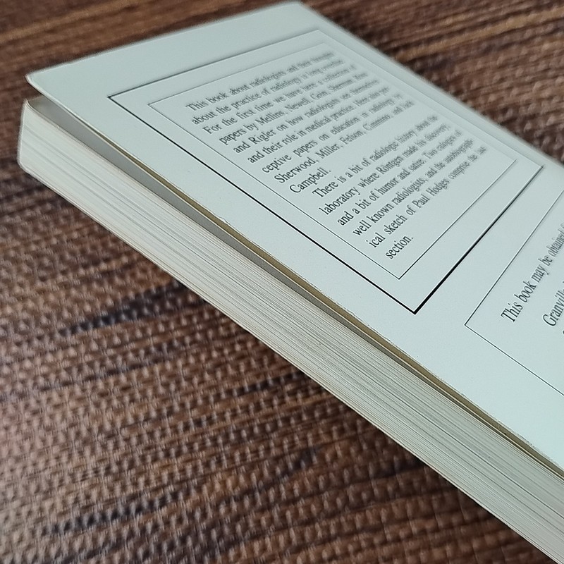 The Radiologist's First Reader By Harry W. Fischer 1988 Paperback Book gallery