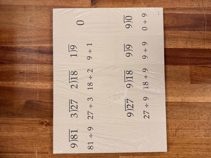 Saxon Math 3 1E Workbook Fact Card Set (NEW)