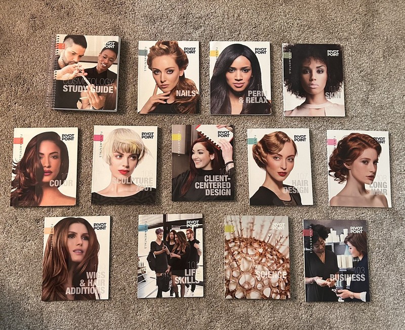 Pivot Point Fundamentals Cosmetology 13 Book Set Study Guides Hair Skin Nails