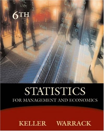 Statistics for Management and – VERY GOOD