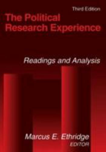 The Political Research Experience: Readings and Analysis by Ethridge, Marcus E.