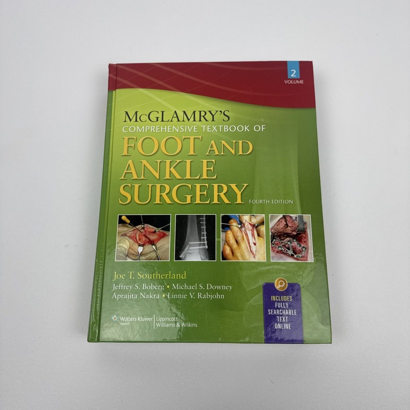 McGlamry’s Comprehensive Textbook of Foot & Ankle Surgery 4th Edition-Vol 2-VG+
