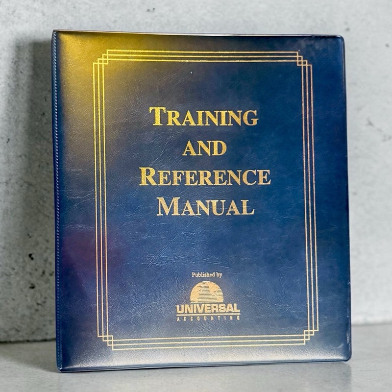 Universal Accounting UPB Training & Reference Manual Bookkeeper Workbook NO DVDs