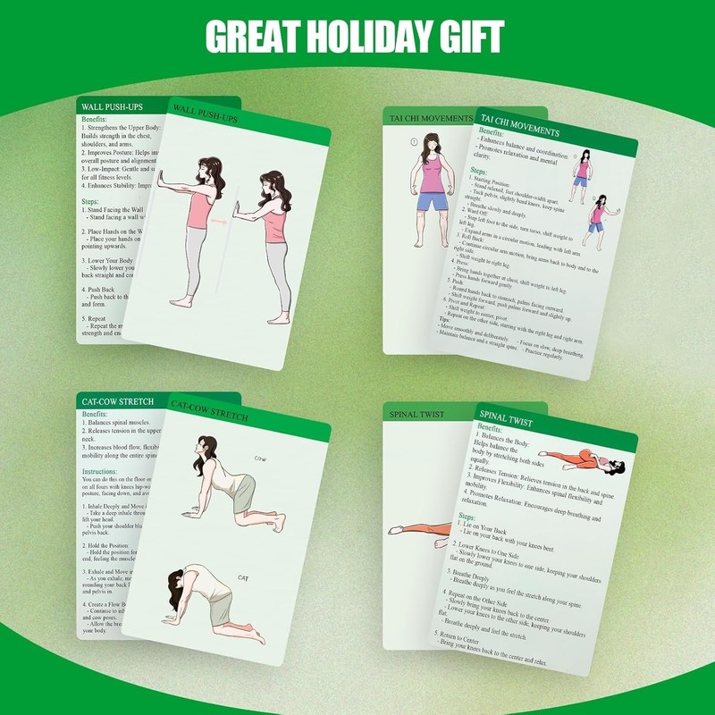 GiftNest Somatic Therapy Exercise Cards - 43 Quick Exercises for Stress Relief gallery